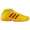 Adidas McDonalds X Pro Model 2G Rundspitze Schnürschuhe Synthetikleder Strapazierfähige Mid-Top Basketballschuhe Unisex Sneaker Gelb Rot FW4506