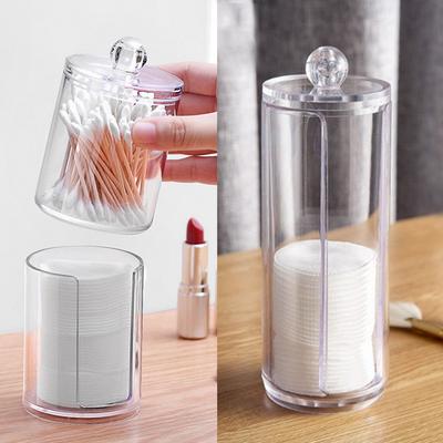 Cosmetic Makeup Cotton Pad Organizer Jewelry Container Acrylic Travel Cosmetic Storage Case Sundries Storage Box Multifunctional