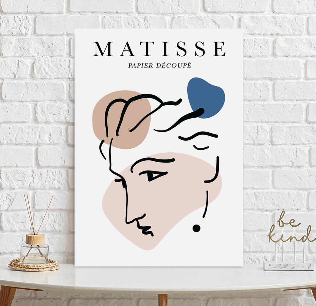 Poster Matisse Face Pastel Colors