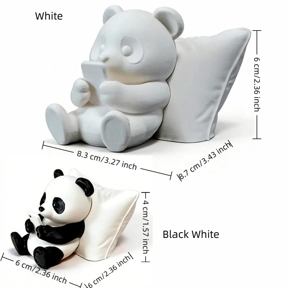 Creative Lazy Panda Figurine Simulated Panda Statue Desk Decoration Animal Model  Home Desk