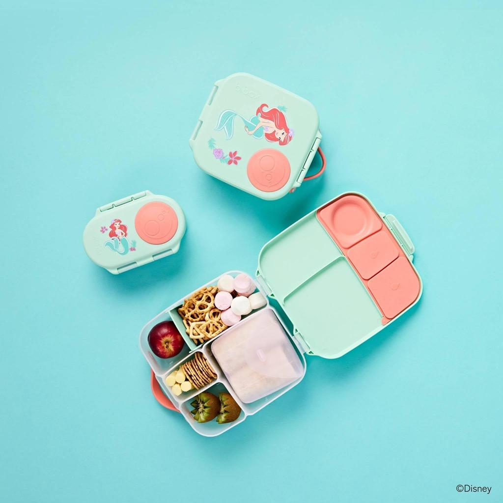 Lunch Large Capacity Picnic Lunch Box for Includes Ice Dishwasher Safe Box with Little Mermaid Free B.box Box, (2L), 3-4 People, Leak-Resistant,