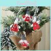 Festive Wooden Bead Foot Doll Christmas Ornaments For Kids Ideal Holiday Decoration