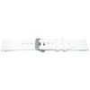 Watch Strap - MY-MONTRE - Compatible Garmin Fenix/Forerunner/Quatix - 22mm - White Silicone - Steel Buckle