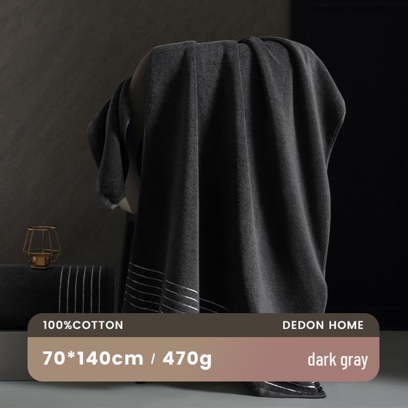 2024 Luxury Thickened Pure Cotton Bath Towel - Lint-Free & Highly Absorbent for Men and Women