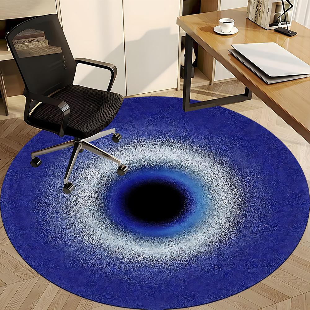 1pc Eye Iris Office Round Area Rug, Indoor Mat Suitable For Office, Under Office Chairs Bedroom Living Room Home Decor, Room Deco