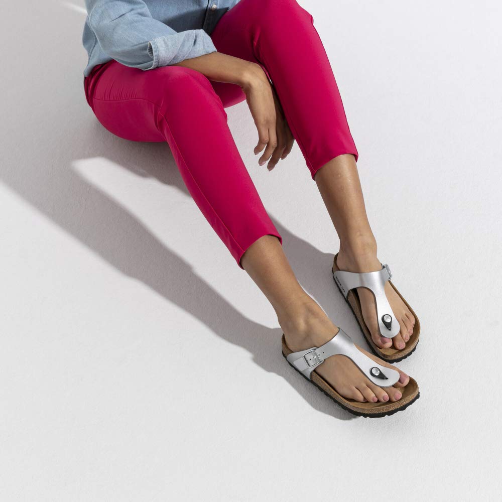 BIRKENSTOCK Gizeh Sandals Silver EU 40