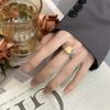 Jewelry Copper Bottom Gold-Plated High Carbon Diamond Ice Flower Cut Fat Rectangular Copper Inlaid Temperament Light Luxury Ring Women 10 * 12