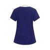 Women's Elastic Quick-Drying V-Neck Pocket Short-Sleeve Caregiver Work Uniform