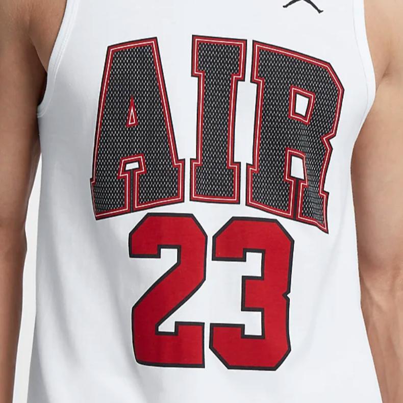 Jordan Printed Sports Basketball Vest Men Tops White AA1910-100