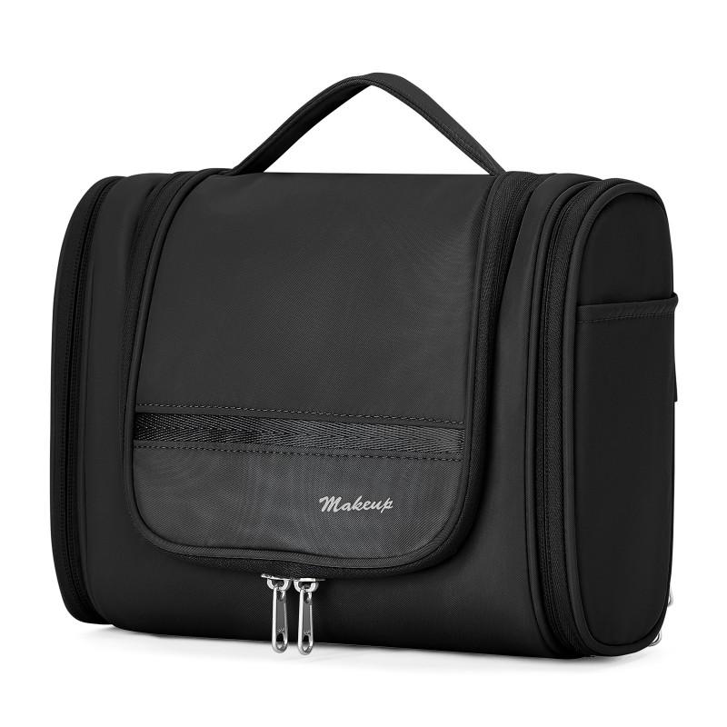 Large Capacity Travel Toiletry Bag Women Men Portable Cosmetic Organizer With Durable Nylon Material Minimalist Design