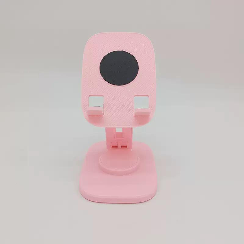 Universal Foldable Rotating Phone Holder with Weighted Base for Stable and Portable Use