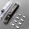 50Pcs Push Clip Stapler Staple Remover Binder Push Clamp Tape Dispenser Paper Clips Office Supplies Set Desktop Supplies