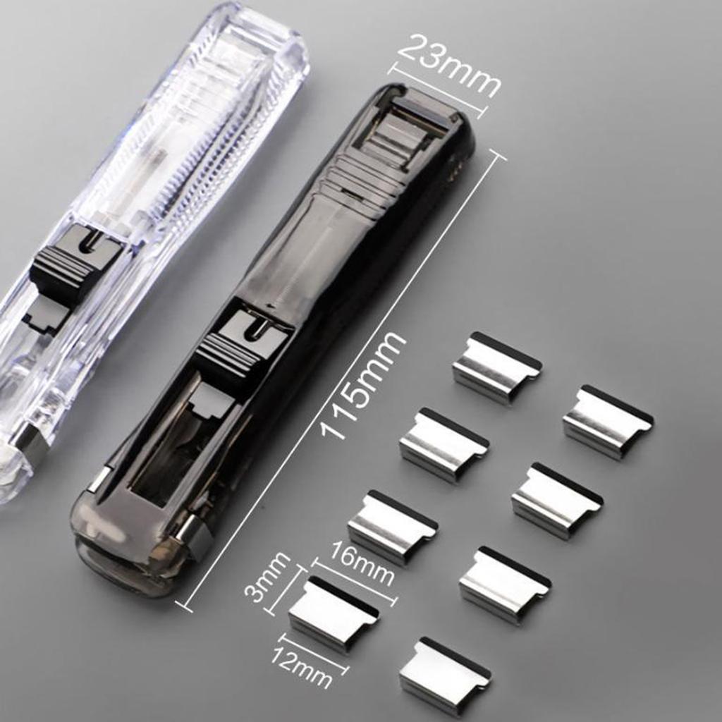 50Pcs Push Clip Stapler Staple Remover Binder Push Clamp Tape Dispenser Paper Clips Office Supplies Set Desktop Supplies