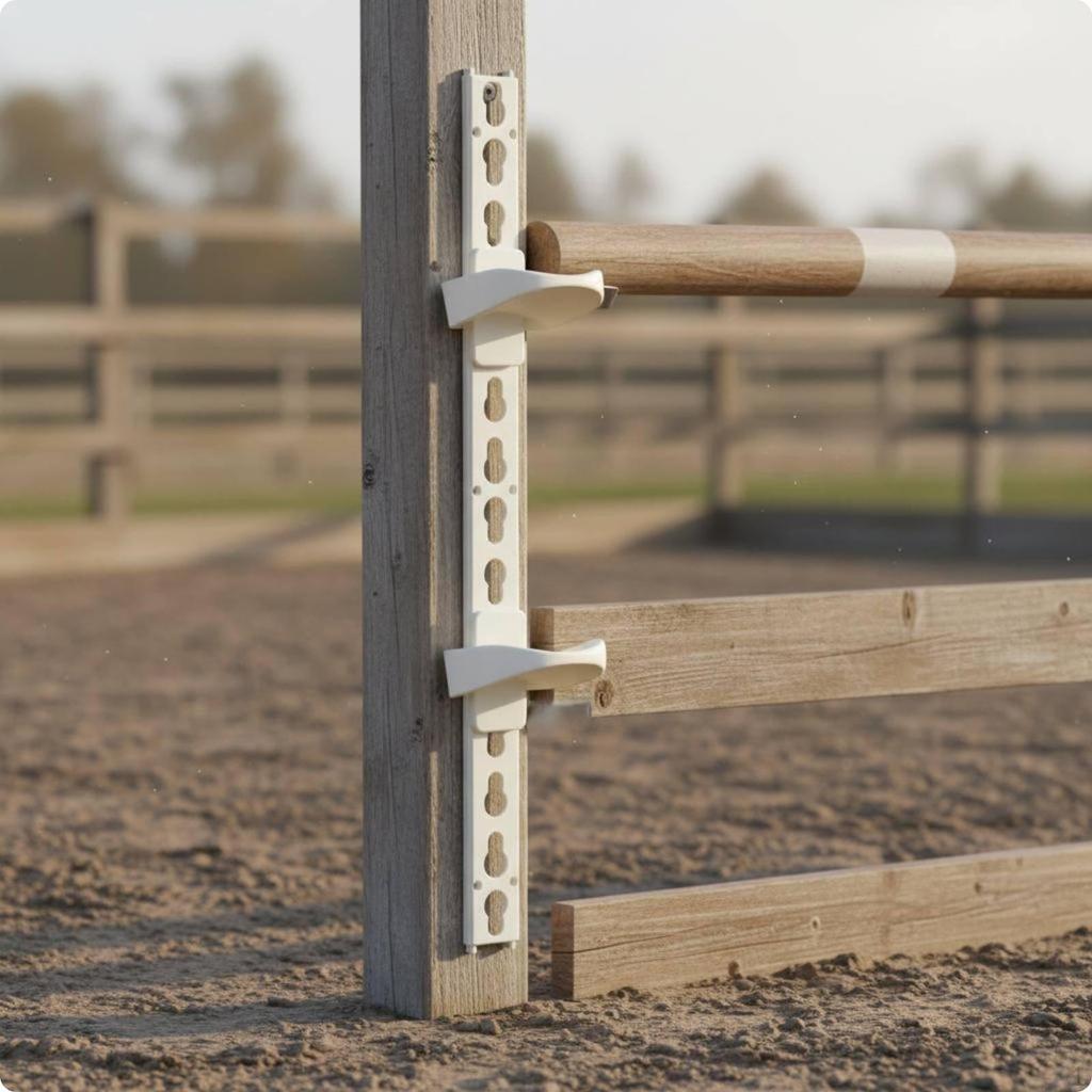 Soporte de Salto Ajustable para Postes de Obstáculos Ecuestres, Salto de Caballos para Jinetes,