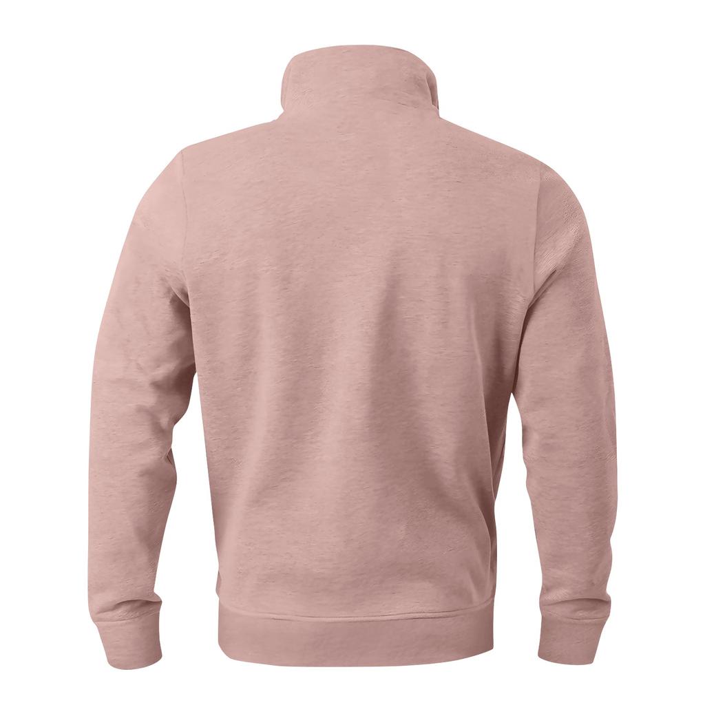 Men's Winter Zipper Sweatshirt Fleece Warm Sweatshirt Men's Pullover Stand Collar Sweatshirt