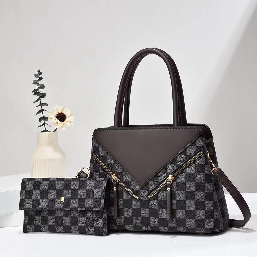 Schicke Minimalistische Colorblock PU Schultertasche Stilvolle Kompakte Handtasche Für Damen