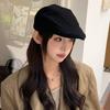 Autumn and Winter New Style British Retro Ins Small Label Reverse Beret Korean Style Casual Fashion Versatile Painter