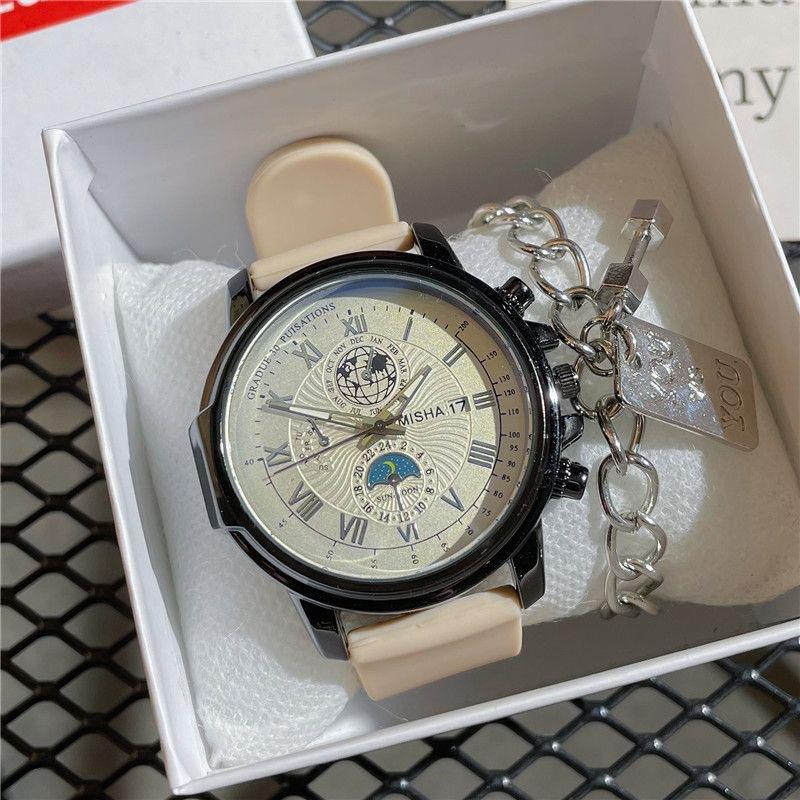 Montre personnalisée premium sense cool pour hommes et femmes, tendance, pour étudiants du premier cycle du secondaire, niche décontractée