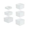 3Pcs Acrylic Boxes for Food Display Cube Risers for Cosmetics Collectibles
