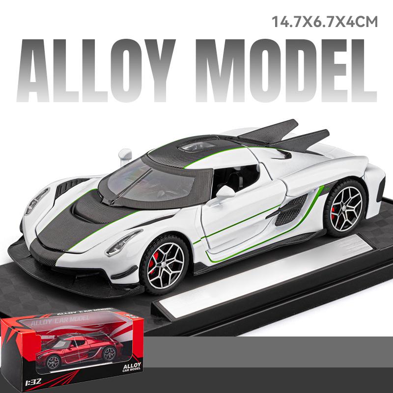 1:32 KNSG Jesko Absolut Supercar Legierung Metall Druckguss Modellauto Schreibtisch Display Sammlerstück Ornament Feiertagsgeschenk Für Jungen Spielzeug
