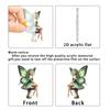 2025 Acrylic Flat Green Elf Pendant Pink Butterfly Fairy Car Decoration Ladies Bag Pendant Spring Home Decoration Gift