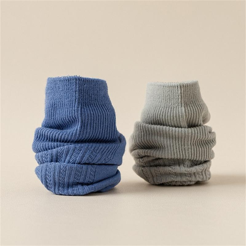 Solid Color Men Sock Spring Autumn Casual Basic Stocking Vertical Stripes Breathable Comfortable Casual Sports Socking