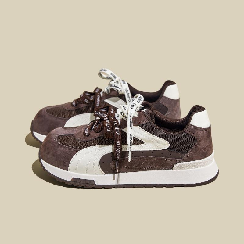 Summer and Autumn New Inner Heightening Thick-soled Breathable Lace-up Versatile Casual Sports Shoes Women
