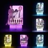 Lumină de noapte LED pentru concertul de revenire al turneului mondial BTS cu telecomandă pentru decorarea camerei și cadou de colecție