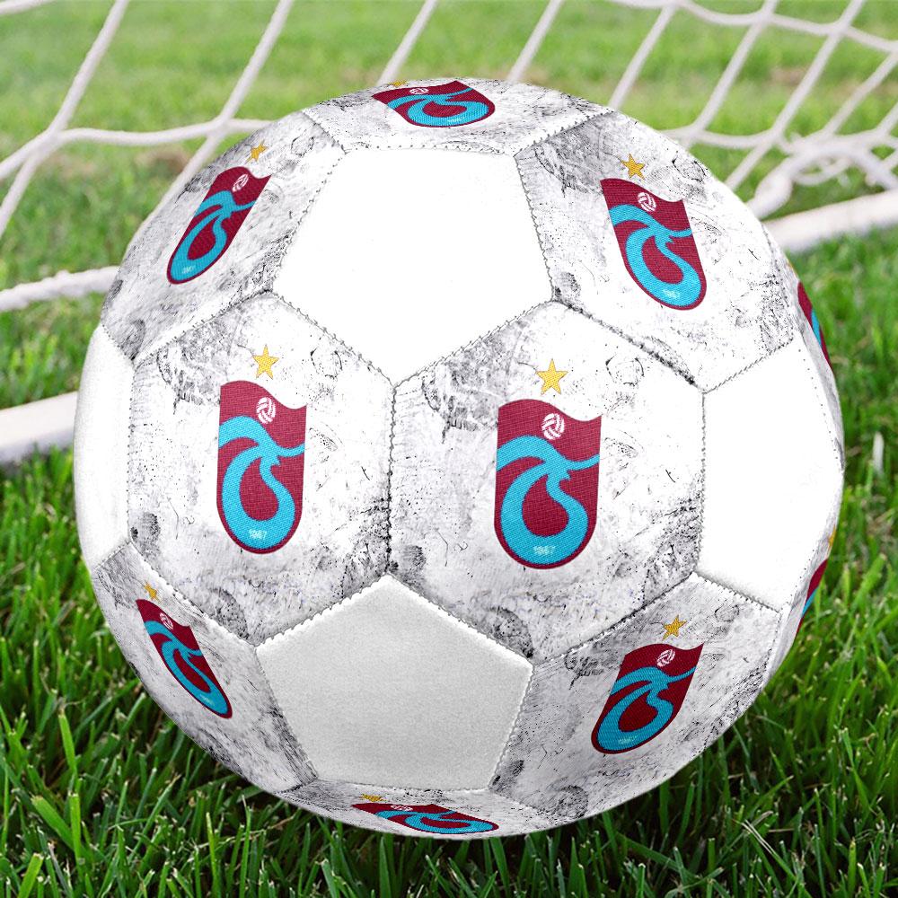 Trabzonspor FC Size 5 Soccer Ball, Machine-Stitched PVC, Durable & High Bounce, All Ages Fit, fan merchandise, matches & outdoor use.