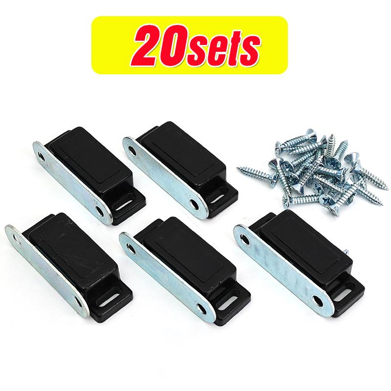 Cabinet Magnet Latch Heavy Duty Magnetic Door Stopper With Fastening Screws For Kitchen Bathroom Furniture Cupboard Hardware Kit