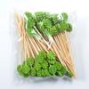 20pcs/set Hawaii Theme Fruit Sticks Flamingo Fruit Disposable Bamboo Sticks Summer Beach Party Supplies Hawaii Birthday Decors