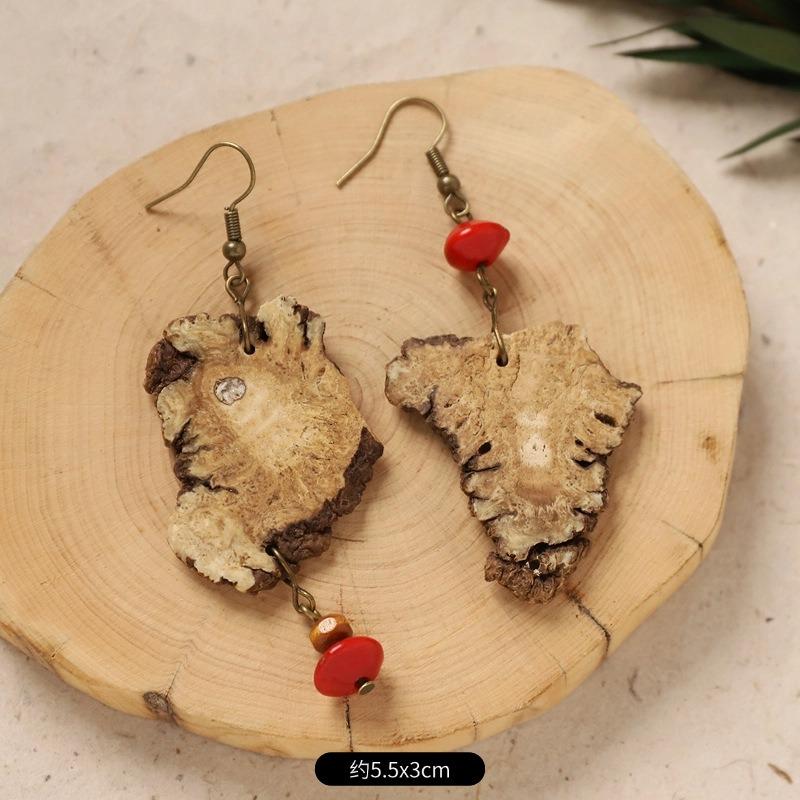 Original Design Traditional Chinese Medicine Plant Earrings Retro Literature Natural Fruit Handmade Long Earrings Women