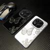 Creative Butterfly Flowers Case for Xiaomi Redmi Note 14 14C 11 Pro A2 A1 12 12C 10 13C Note 13 12 Pro Plus Phone Cover