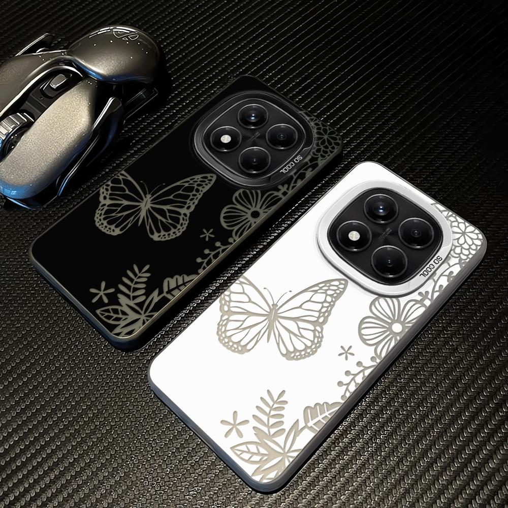 Creative Butterfly Flowers Case for Xiaomi Redmi Note 14 14C 11 Pro A2 A1 12 12C 10 13C Note 13 12 Pro Plus Phone Cover