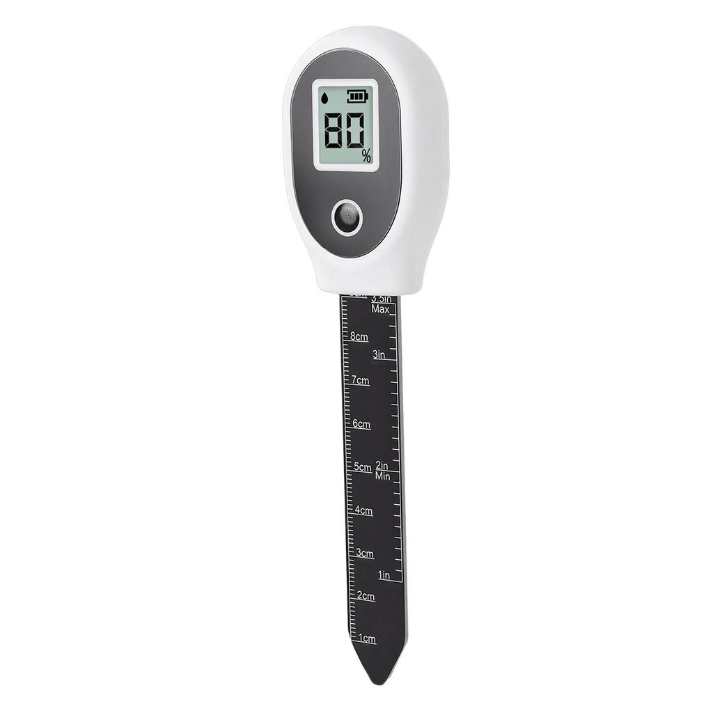 Soil Meter Backlit LCD Digital Display Soil Humidity Tester with 91.4mm Probe for Garden Lawn Greenhouse