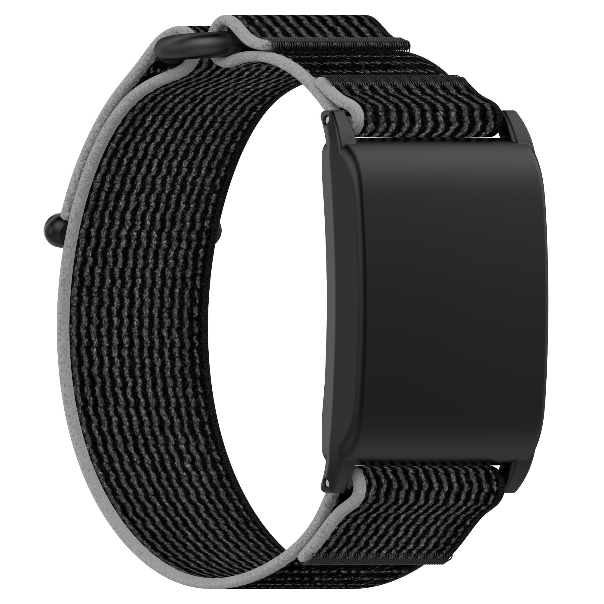 

Для WHOOP 4.0 Нейлоновий ремінець на зап ястя Петля на липучці Ремінець для годинника Black+Grey