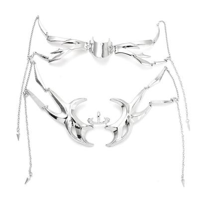 European & American Fashion Alloy Jewelry: Nose, Chin, Face Necklace - Non-Fading Party Gift.