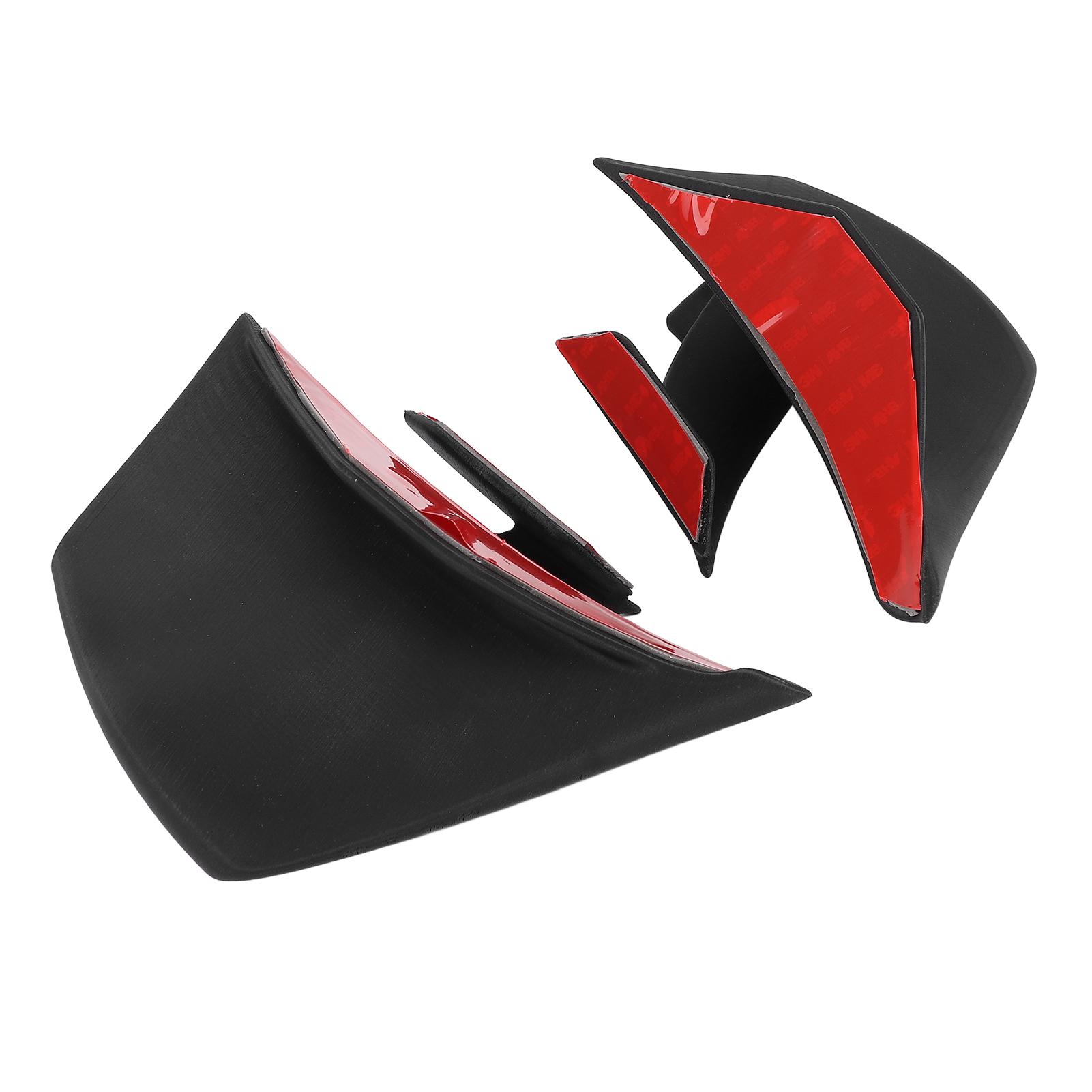 

1 Pair Motorcycle Winglet Fairing Reduce Vibration Enhanced Aerodynamics Matte Black Replacement for Suzuki R1000R