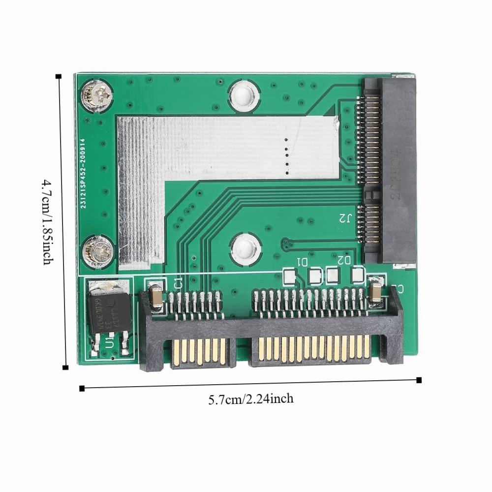 2,5 Zoll mSATA zu SATA3.0 Adapterkarte Plug-and-Play Riser-Karte Schnittstellenkonvertierung