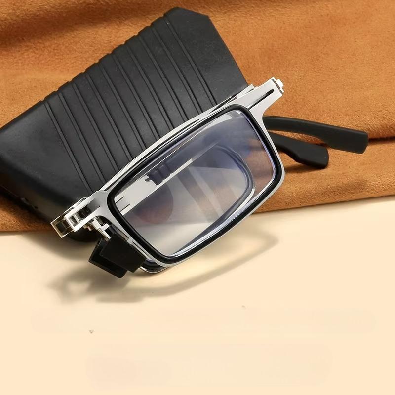 Metal Folding Screwless Reading Glasses Anti-blue Light Portable Fashionable Men's and Women's Reading Eyeglasses