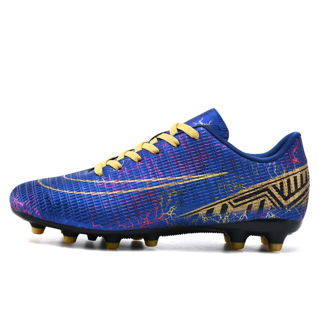 Low-Top Football Shoes Tf Broken Nails Artificial Turf Ag Nails Leather Feet Men And Women Children Teenagers Students Shoes Comfortable And Breathabl