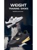 Herren Professionelle Silber Gewichtheberschuhe – Atmungsaktives Indoor-Fitnessstudio Kniebeugen-Trainingsschuhwerk