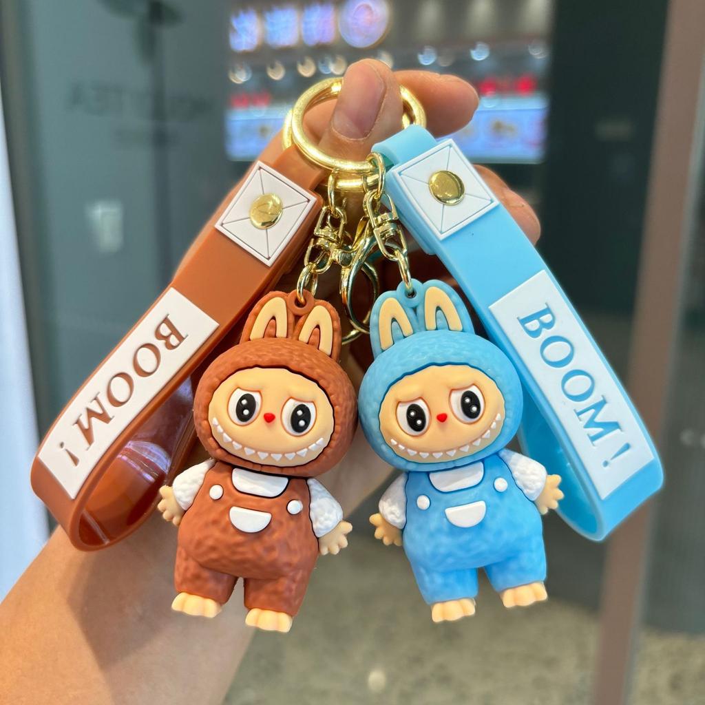 Labubu Cartoon Five Generation Standing Posture Sheep Keychain Pendant Cute Three-dimensional Doll Doll Gifts
