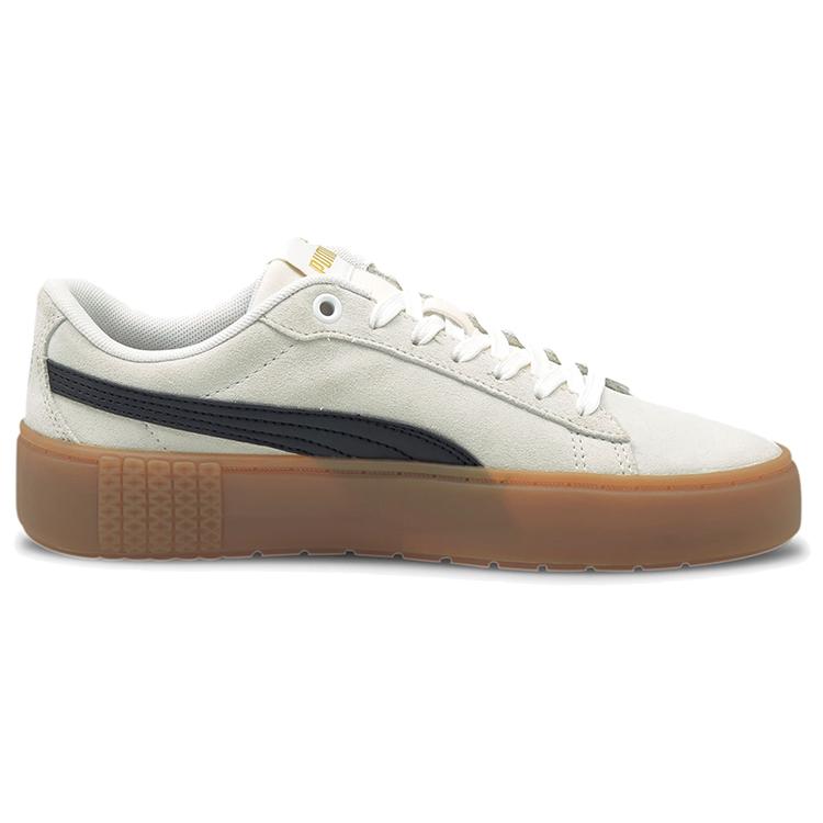 New PUMA Smash Platform V2 Sd 'White Black Gum' Women's 373037-07