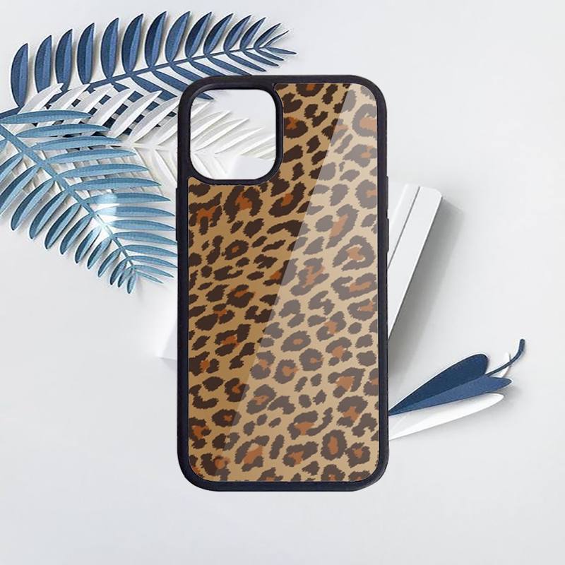 Leopard Print Phone Case PC for iPhone 11 12 13 Pro XS MAX 8 7 6 6S Plus X XR Luxury Shell Funda