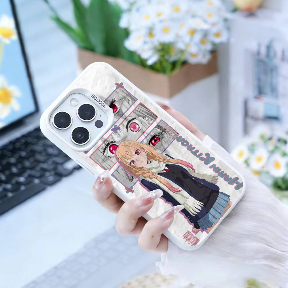 

J-Darling Marin Kitagawa Colorful Silver Phone Case For IPhone 16 17 15 14 12 13 Pro Max Black Color Shockproof Cover iPhone17PRO