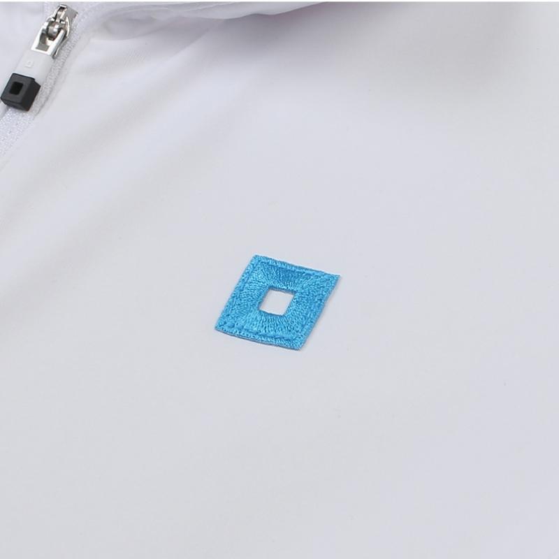 Onoff Women S FronT Zip High Neck FuncTional T ShirT Of9104la whiTe