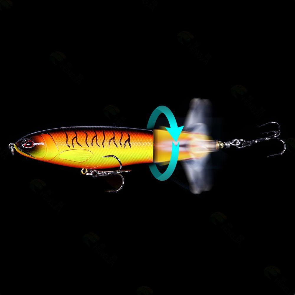 1 Stück 11cm/14cm Köderpropeller Wasseroberflächen-Traktor Schnelle Vibration Bleistift Kunststoff Hartköder Simulation Köder Angelzubehör