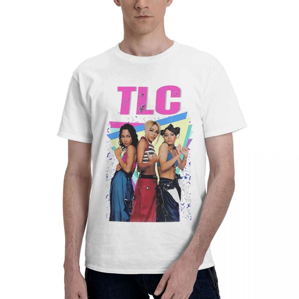 90s TLC Girls Band 100 Cotton Casual Breathable Confortable Kawaii Funny Ugus TShirts Mens Wear