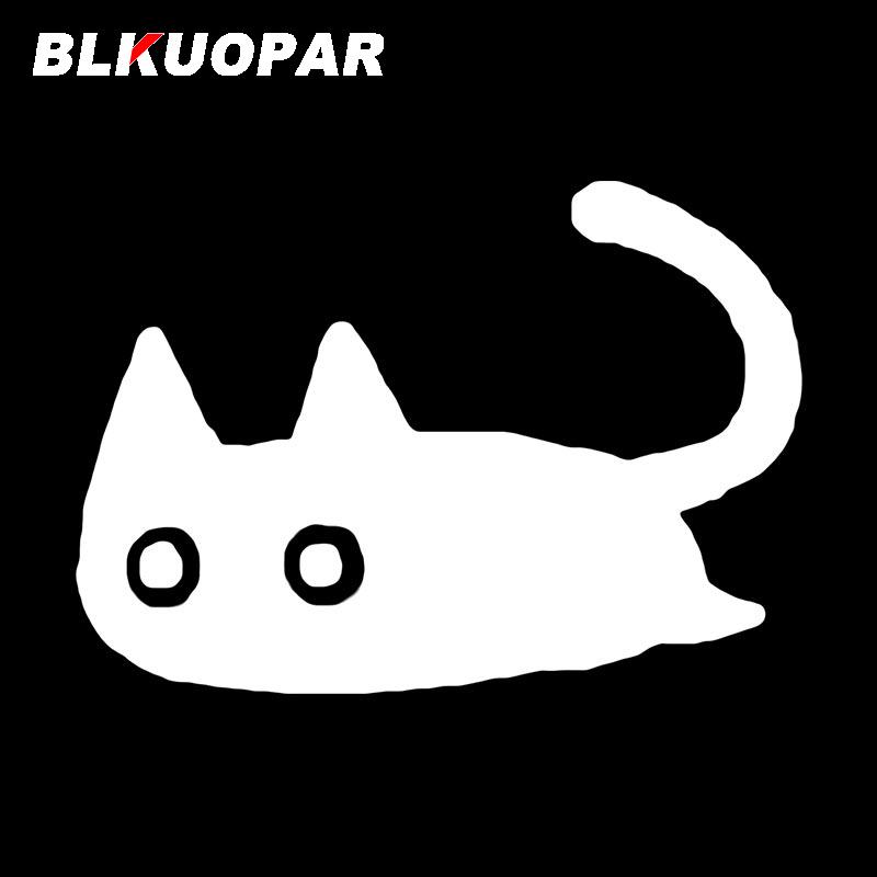 BLKUOPAR Omori Cat Funny Car Stickers Vinyl Creative Anime Decal Occlusion Scratch Windshield Windows Graphics Car Accessories